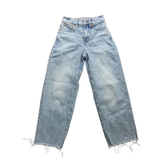 Madewell The Perfect Vintage Wide-Leg Crop Jean Altoona Wash Cotton Blend Sz 23 - Picture 2 of 7